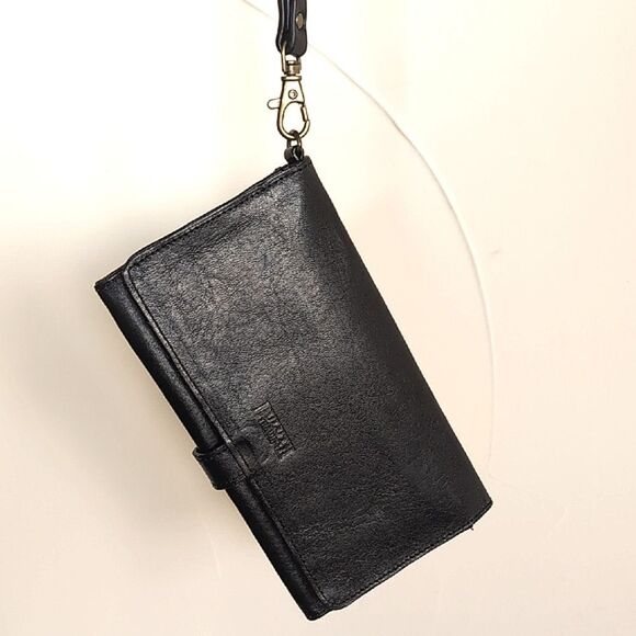 Duluth Trading -Lifetime Leather 🖤 Black Wristlet Wallet - Picture 11 of 13
